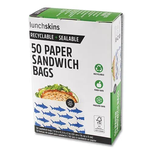 lunchskins Peel and Seal Sandwich Bag with Closure Strip