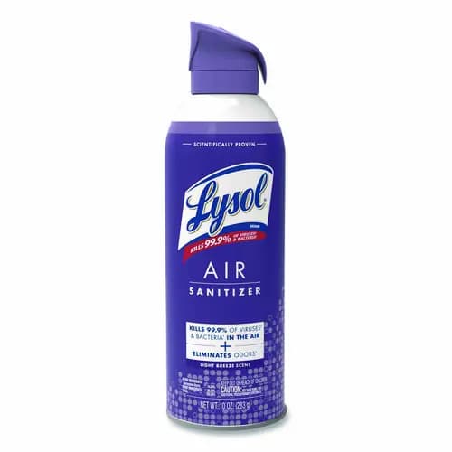 LYSOL® Brand Air Sanitizer Spray, Light Breeze, 10 oz Aerosol Spray