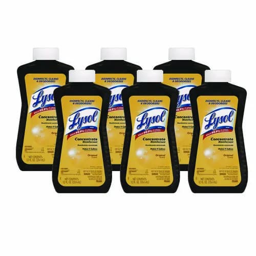 LYSOL® Brand Concentrate Disinfectant, 12 oz Bottle, 6/Carton
