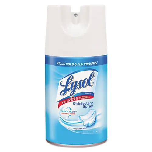 LYSOL® Brand Disinfectant Spray, Crisp Linen, 7 oz Aerosol Spray, 12/Carton