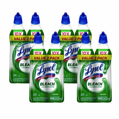LYSOL® Brand Disinfectant Toilet Bowl Cleaner with Bleach, 24 oz, 8/Carton