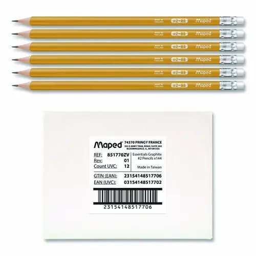 Maped Helix Essentials Triangular Pre-Sharpened Pencils
