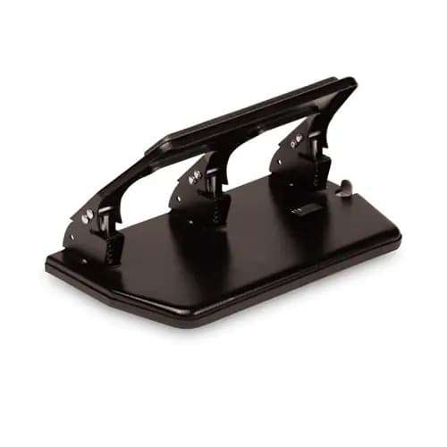 Master® Heavy-Duty Three-Hole Punch with Gel Pad Handle