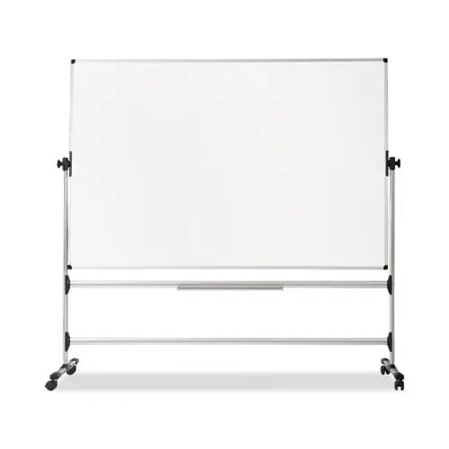 MasterVision® Earth Silver Easy Clean Mobile Revolver Dry Erase Boards