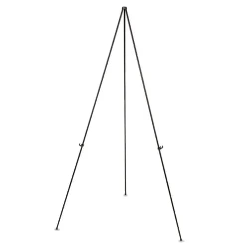 MasterVision® Instant Easel, 61.5" High, Black, Steel, Lightweight