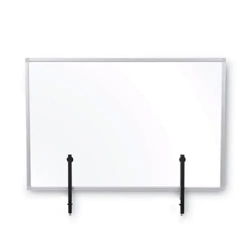 MasterVision® Protector Series Glass Aluminum Desktop Divider