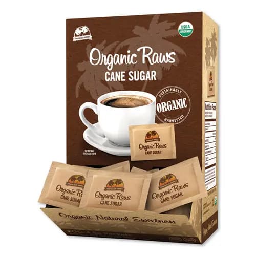Maui Brand Raw Turbinado Sugar, 0.16 oz Packet, 200/Box