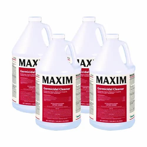Maxim® Germicidal Cleaner, Lemon Scent, 1 gal Bottle, 4/Carton