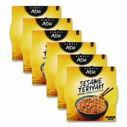 McCormick® Simply Asia Sesame Teriyaki Noodle Bowl, 8.5 oz, 6/Carton