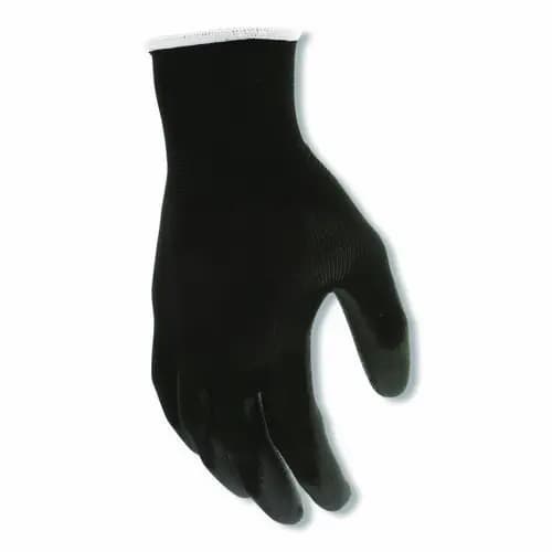 MCR™ Safety Work Gloves, Black, Large, Dozen