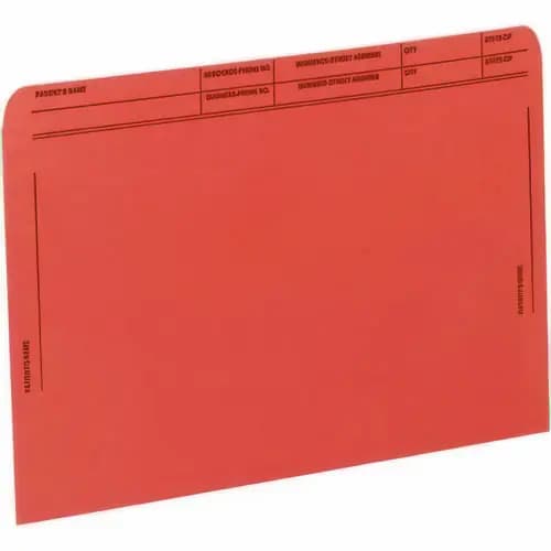 Medical Arts Press® Patient File Pocket, Letter Size, Orange, 50/Box