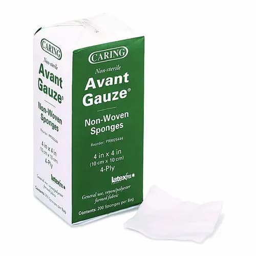 Medline Non-Woven Gauze Sponges, Non-Sterile, 4-Ply, 4 x 4, 200/Box