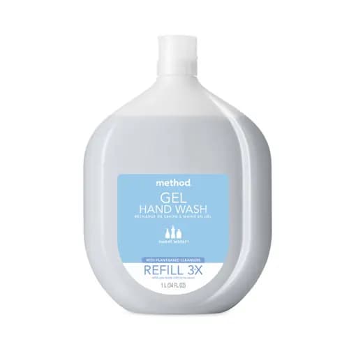 Method® Gel Hand Wash Refill Tub, Sweetwater Scent, 34 oz, 4/Carton