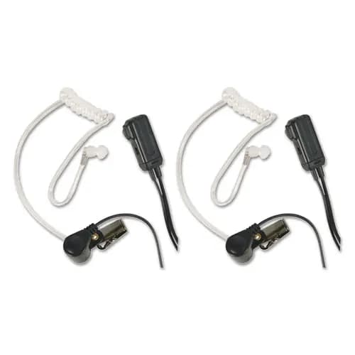 Midland® AVPH3 Monaural Behind The Ear Headset, Clear, 2/Pack