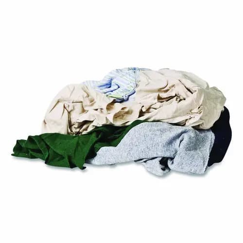 Monarch Brands® Reclaimed Color T-Shirt Rags, Assorted, 125/Box
