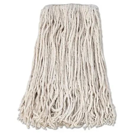 Mop, Cotton, #24 Band, White, Heavy-Duty