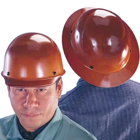 MSA Skullgard® Hat w/Fas-Trac III Suspension - Natural Tan