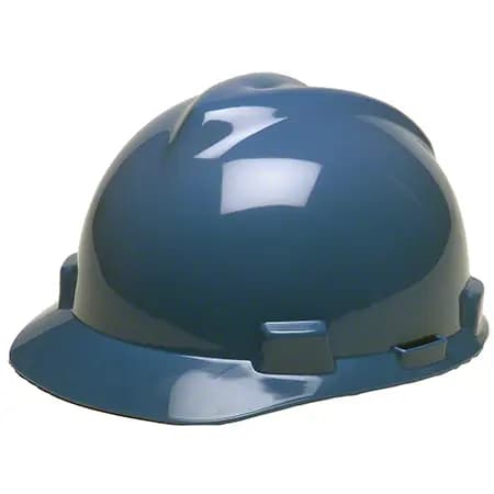 MSA V-Gard® Slotted Cap - Standard, Blue, Fas-Trac lll