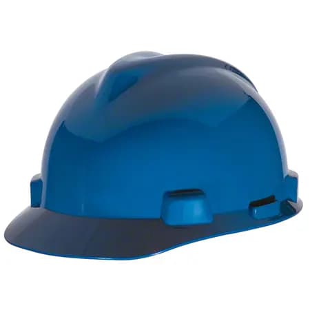 MSA V-Gard® Slotted Cap - Standard, Blue, Staz-On