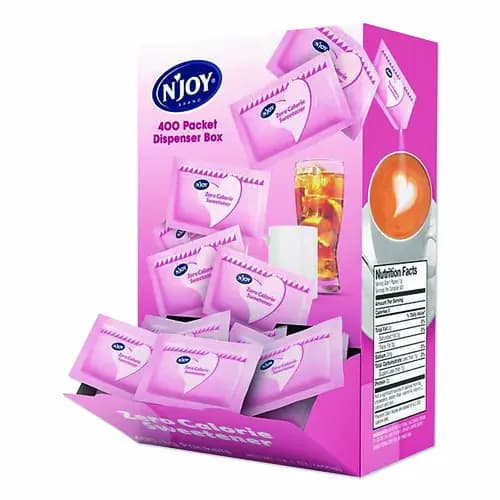 N'Joy Pink Saccharin Artificial Sweetener, 400 Packets, 0.04 oz Each