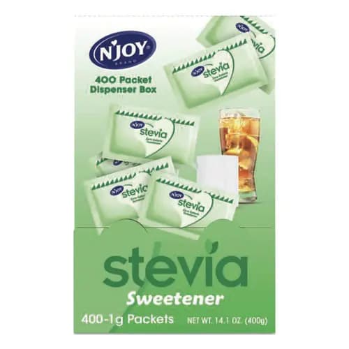 N'Joy Stevia Artificial Sweetener, 0.04 oz Packet, 400/Box