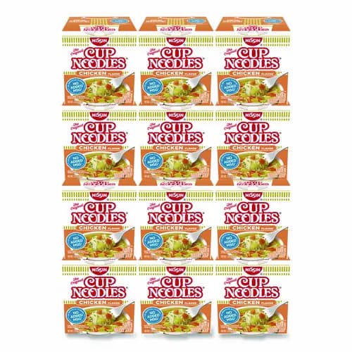Nissin® Cup Noodles, Chicken Flavor, 2.25 oz Cup, 12/Carton