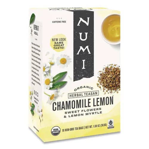 Numi® Organic Teas and Teasans - Chamomile Lemon, 18 Filterbags