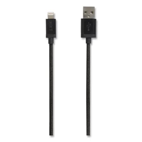 NXT Technologies™ Braided Apple Lightning Cable to USB-A Cable, 4 ft, Black
