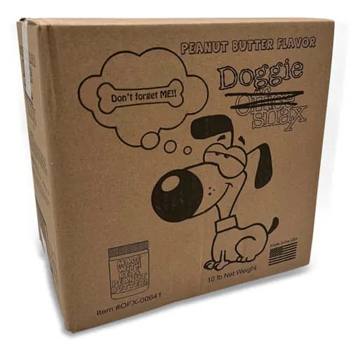 Office Snax® Doggie Biscuits, Peanut Butter, 10 lb Box