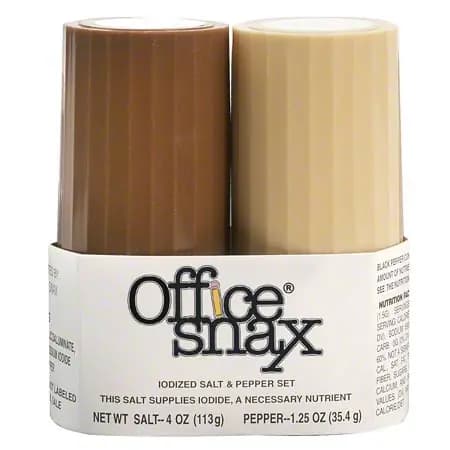 Office Snax Salt & Pepper Shaker Set