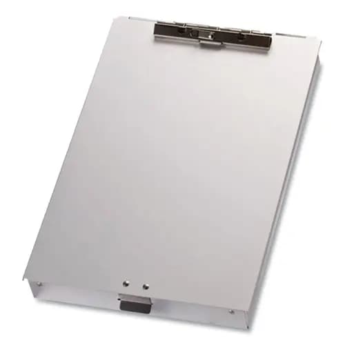 Officemate Aluminum Storage Clipboard, Silver