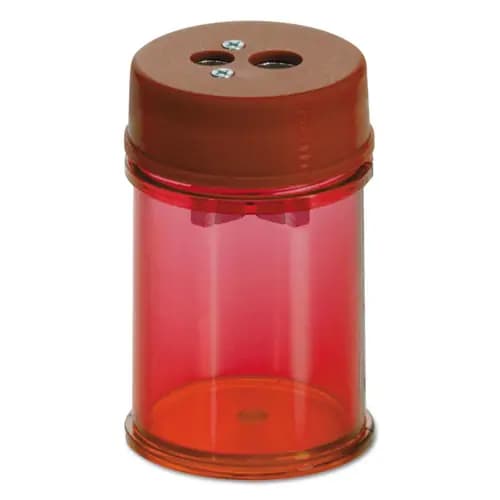 Officemate Pencil/Crayon Sharpener, 1.38 x 2.13, Red, 8/Pack