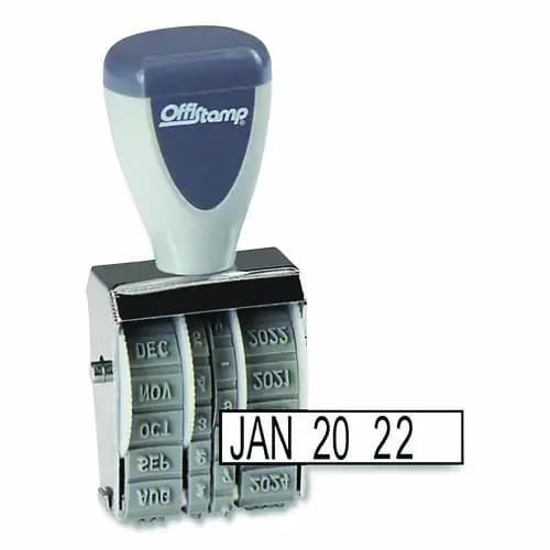Offistamp® Traditional Date Stamp, 5 Years