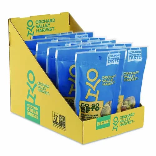 Orchard Valley Harvest® Go-Go Keto Mix, 1.85 oz Bag, 14/Carton