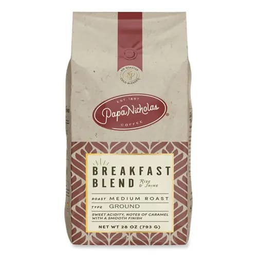 PapaNicholas® Coffee Premium Coffee, Whole Bean, Breakfast Blend