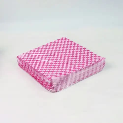Paterson Grease-Resistant Food Wrap, 12 x 12, Red Check, 5,000/Carton