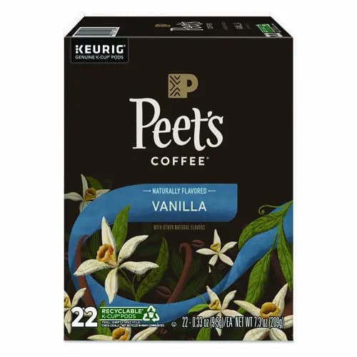 Peet's Coffee & Tea® Vanilla K-Cups, 0.33 oz, 22/Box