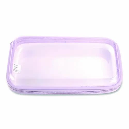 Pep Rally Pencil Pouch, Clear with Assorted Colors, 9.25" x 5.12" x 2.17"