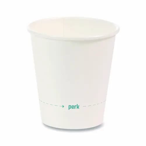 Perk™ White Paper Hot Cups, 8 oz, 50/Pack