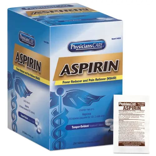 PhysiciansCare® Aspirin Tablets, 250/Box