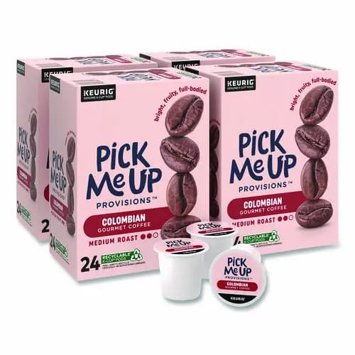Pick Me Up Provisions™ Colombian Coffee K-Cups, 24/Box, 96/Carton