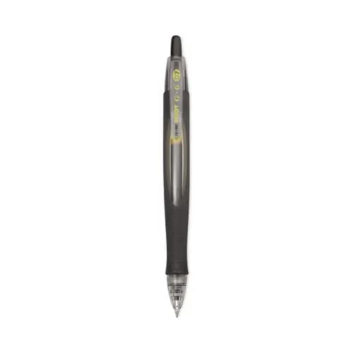 Pilot® G6 Gel Pen, Retractable, Fine Point, 0.7 mm, Black Ink, Black Barrel