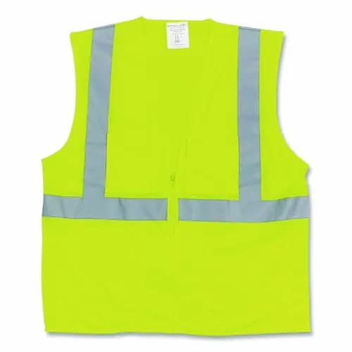 PIP ANSI Class 2 Two-Pocket Zipper Mesh Safety Vest