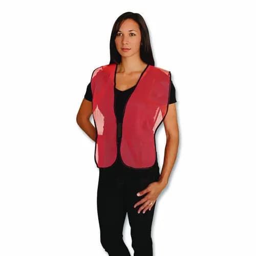 PIP Hook and Loop Safety Vest, One Size Fits Most, Hi-Viz Orange