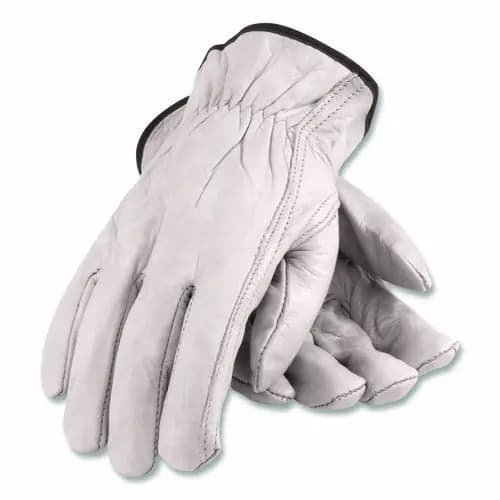 PIP Top-Grain Pigskin Leather Drivers Gloves, Economy Grade, X-Large, Gray
