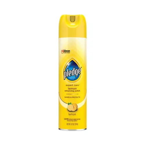 Pledge® Furniture Polish, Lemon, 9.7 oz Aerosol Spray