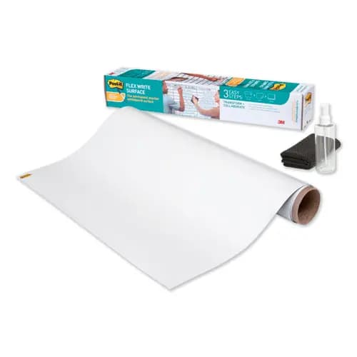 Post-it® Flex Write Surface, Laminate Film, 96" x 48", White