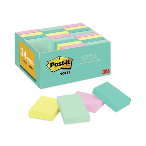 Post-it® Notes Original Pads in Beachside Cafe Colors