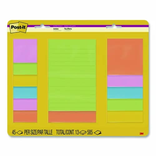 Post-it® Notes Super Sticky Pads in Energy Boost Collection Colors