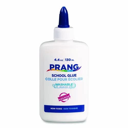 Prang® Washable Liquid White School Glue, 4.4 oz, Dries Clear